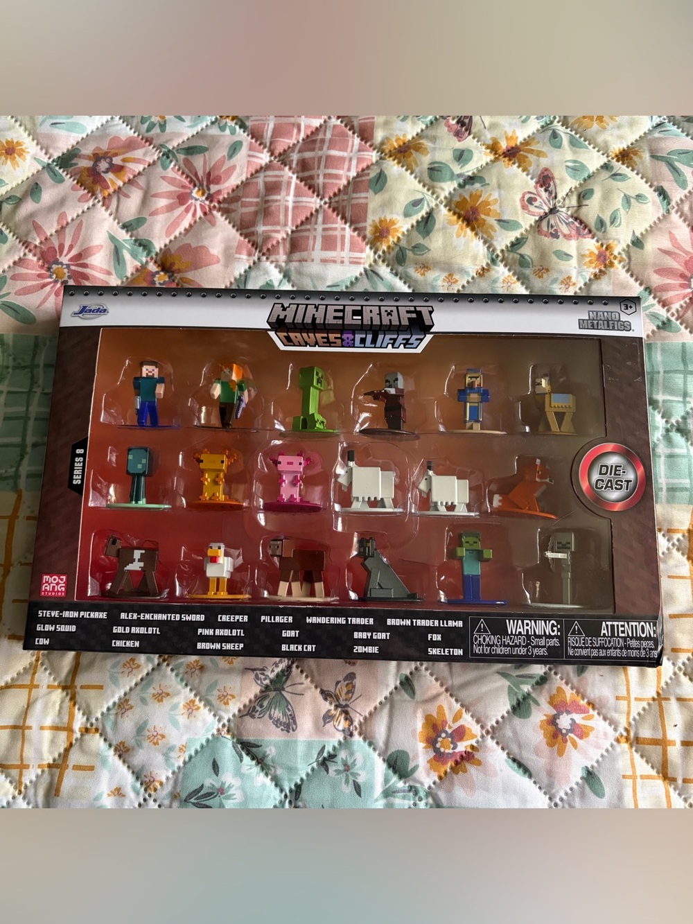 Mojang | Jada | Metalfigs | Caves & Cliffs Collectible Figure Set (Series 8)